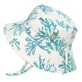 thumbnail image 1 of JAN & JUL Quick Dry Bucket Hat for Swimming, Beach Hat with Sun Protection for Toddlers (M: 6-24 Months, Blue Coral), 1 of 7
