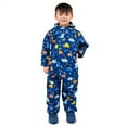 thumbnail image 1 of JAN & JUL Rain Coverall Suit for Kids, Light-Weight and Packable (Puddle-Dry: Navy Dino Kids, Size: 6 Years), 1 of 5