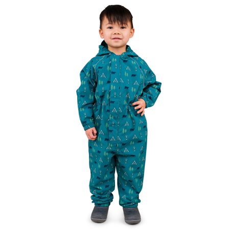 JAN & JUL Rain Suit Coverall for Kids, Breathable and Waterproof (Puddle-Dry: Summer Camp, Size: 6 Years)