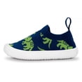 thumbnail image 1 of JAN & JUL Slip-on Kids Shoes, Breathable Casual Knit Sneakers (Triceratops, 10 Little Kid), 1 of 8