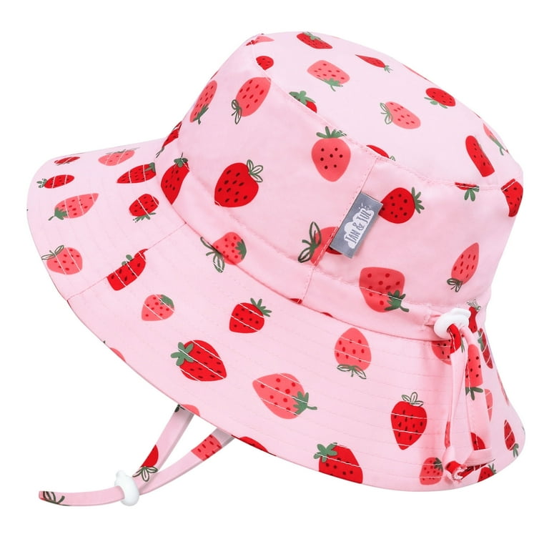 Jan & Jul Gro-With-Me Cotton Floppy Hat - Strawberry Jan & Jul Gro-With-Me Cotton Floppy Hat - Strawberry