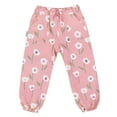 thumbnail image 1 of JAN & JUL Toddler Rain or Waterproof Pants Girls, Puddle-Dry Pants for Kids (Single-Layer: , 3T), 1 of 6