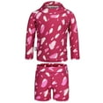thumbnail image 1 of JAN & JUL UV Protective Two-Piece Girls Rash Guard Set, Quick-Dry (10Y, Pink Petals), 1 of 8