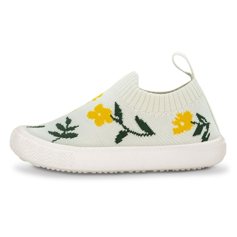 Jan & Jul Graphic Knit Shoes - Yellow Flower Jan & Jul Graphic Knit Shoes - Yellow Flower