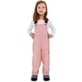 thumbnail image 1 of JAN & JUL Waterproof Bib Rain Pants for Girls, Lightweight Kids' Overalls (Prairie Flowers, Size 5T), 1 of 8