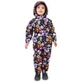 thumbnail image 1 of JAN & JUL Waterproof Rain Suit for Girls with Fleece Lining (Cozy-Dry: Winter Flowers, Size: 4 Years), 1 of 6