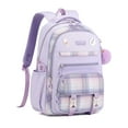 thumbnail interactive-video image 1 of Soda Candy Backpacks for School Kawaii Backpacks Multiple Pockets School Book Bags for School, Age 6-14, Purple, 1 of 9