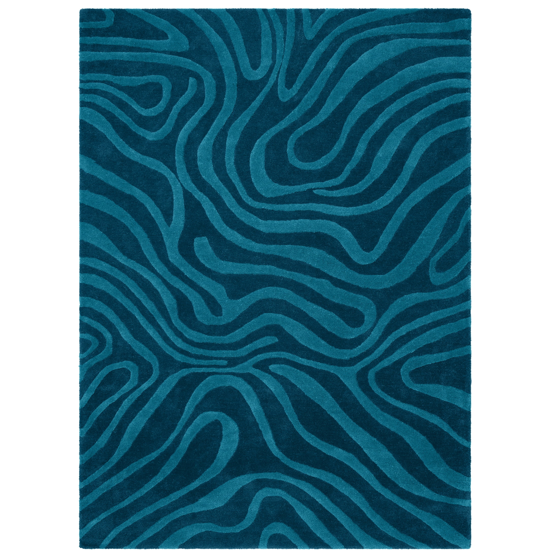 Temi Coker for Walmart Hand Tufted Area Rug, 5' x 7', Blue
