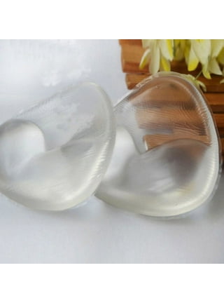 Women's Thick Silicone Bra Pads Inserts Breast Enhancers Cleavage Enhancing  - Clear, as described 