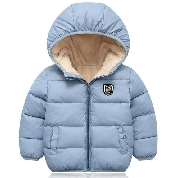 JANDEL Baby Kids Hooded Winter Coat Puffer Down Jacket Long Sleeve Outerwear