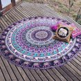 thumbnail image 1 of JANDEL Cotton Modern Round Beach Towel, 1 of 3