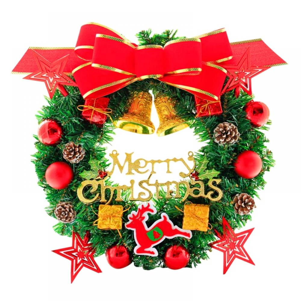 JANDEL Light up Christmas Wreath, 20 Inch Outdoor Lighted Christmas