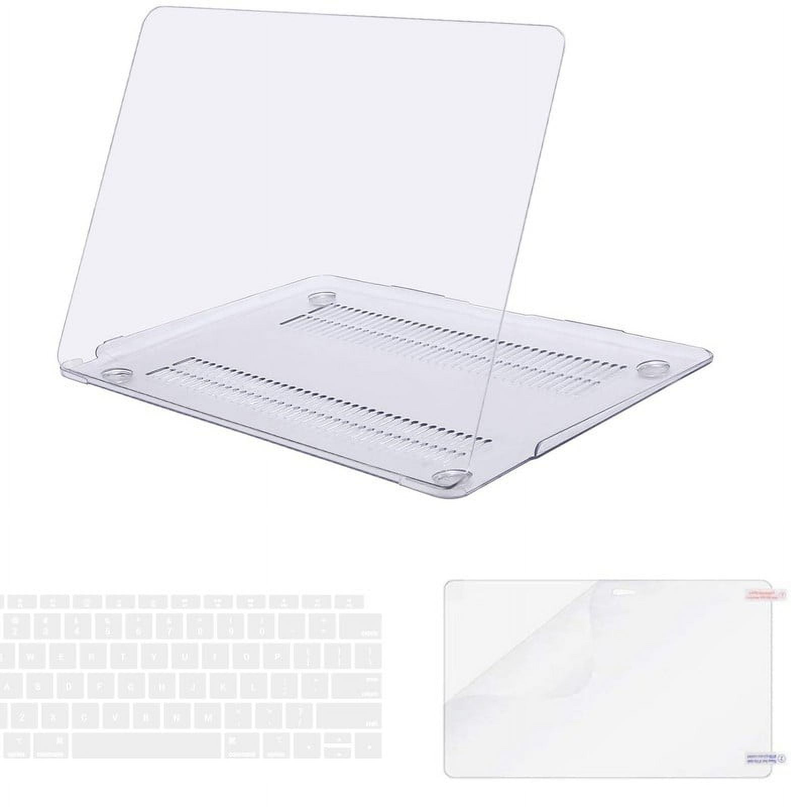 Case for MacBook Air 13 inch, GVTECH Crystal Clear Case 2020 2019 2018 A2337 M1 A2179 A1932, Plastic Hard Shell & Keyboard Cover & Screen Protector