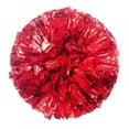 thumbnail image 1 of JANDEL Premium Cheerleading Pom Poms Metallic with Plastic Handle for Team Spirit Ball Sports Cheering Dance Sports Kids Adults,Red, 1 of 7