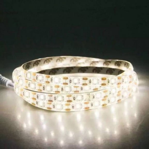 JANDEL Warm White LED Strip Lights, 3.3ft Dimmable LED Light Strip 3500K Bright Daylight White, Strong Adhesive, Flexible Tape Lights for Mirror, Kitchen Cabinet, Bedroom
