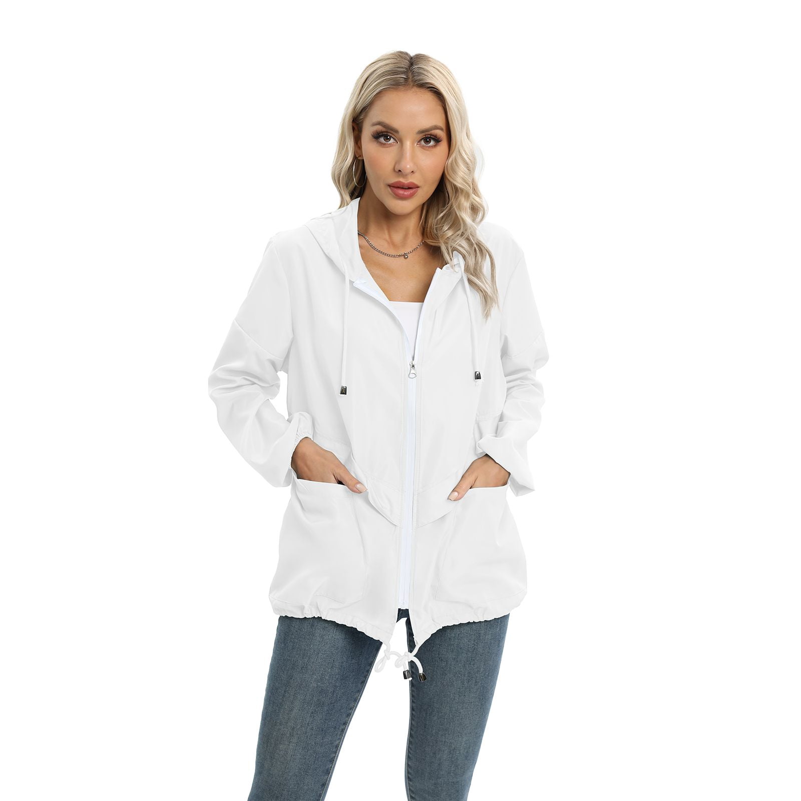 JANDEL Women Spring Jacket, Waterproof Trench Coat, Windbreaker, Thin ...