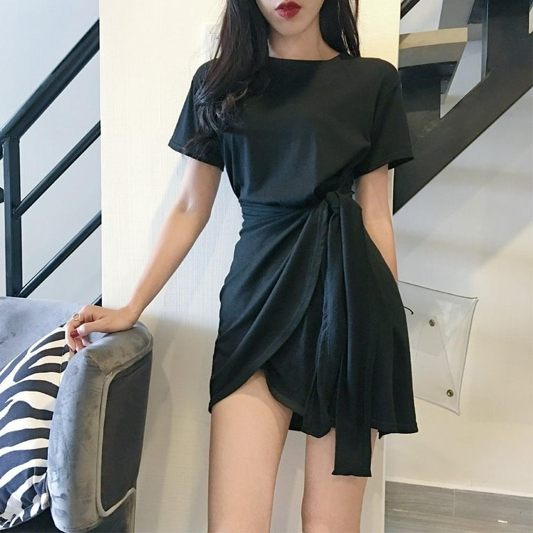 Copy of Slim O-Neck Short Sleeve Solid Cotton Dresses Copy of Slim O-Neck Short Sleeve Solid Cotton Dresses