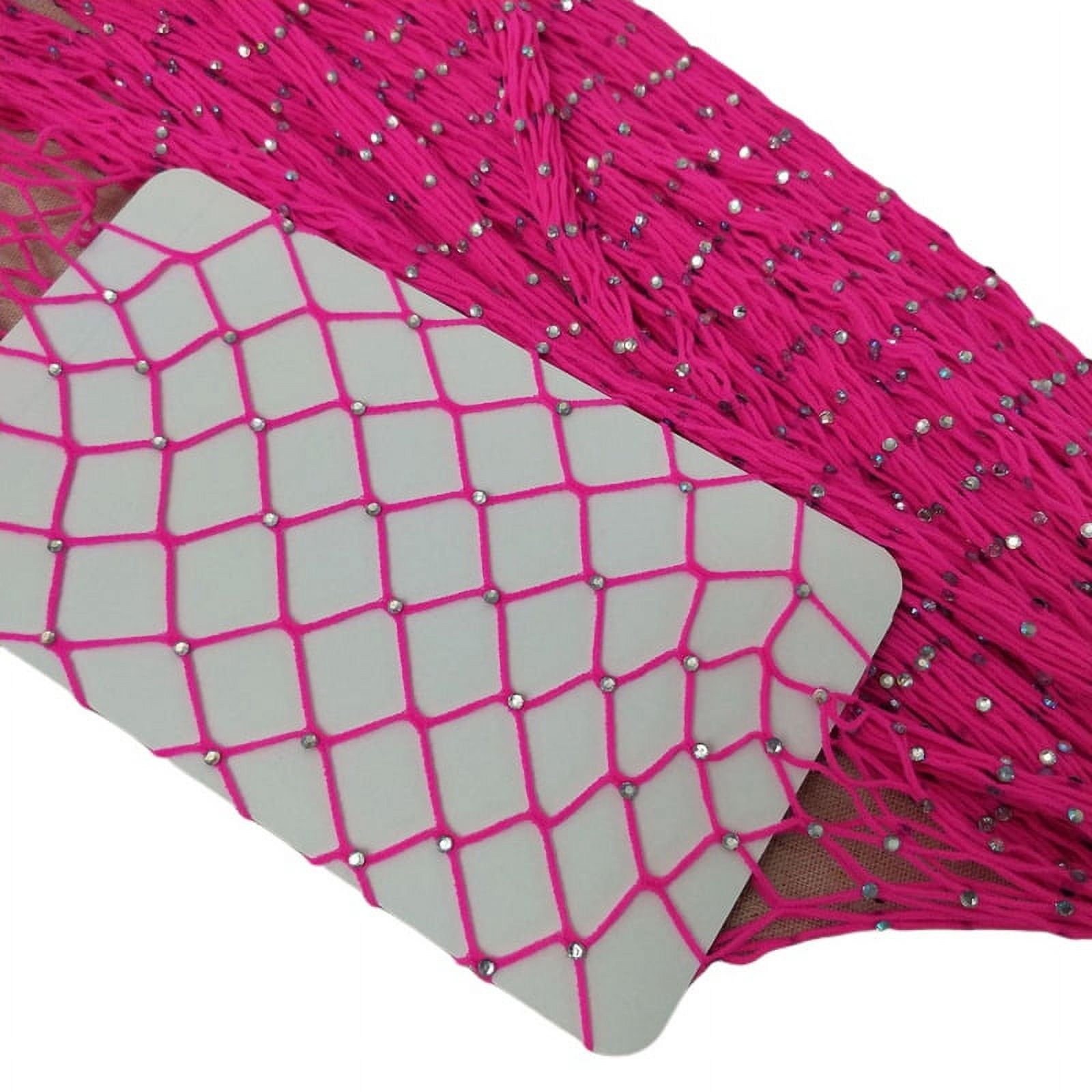 JANDEL Women's Lace Mesh Patterned Fishnet Stockings, Elastic Waistband ...