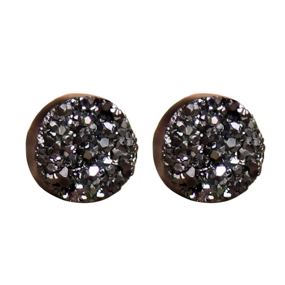 JANGSLNG 1 Pair Ear Clips Shiny Non-piercing Painless Geometric Electroplating Fashion Women Men Magnetic Stud Earrings Jewelry Gift for Daily Wear