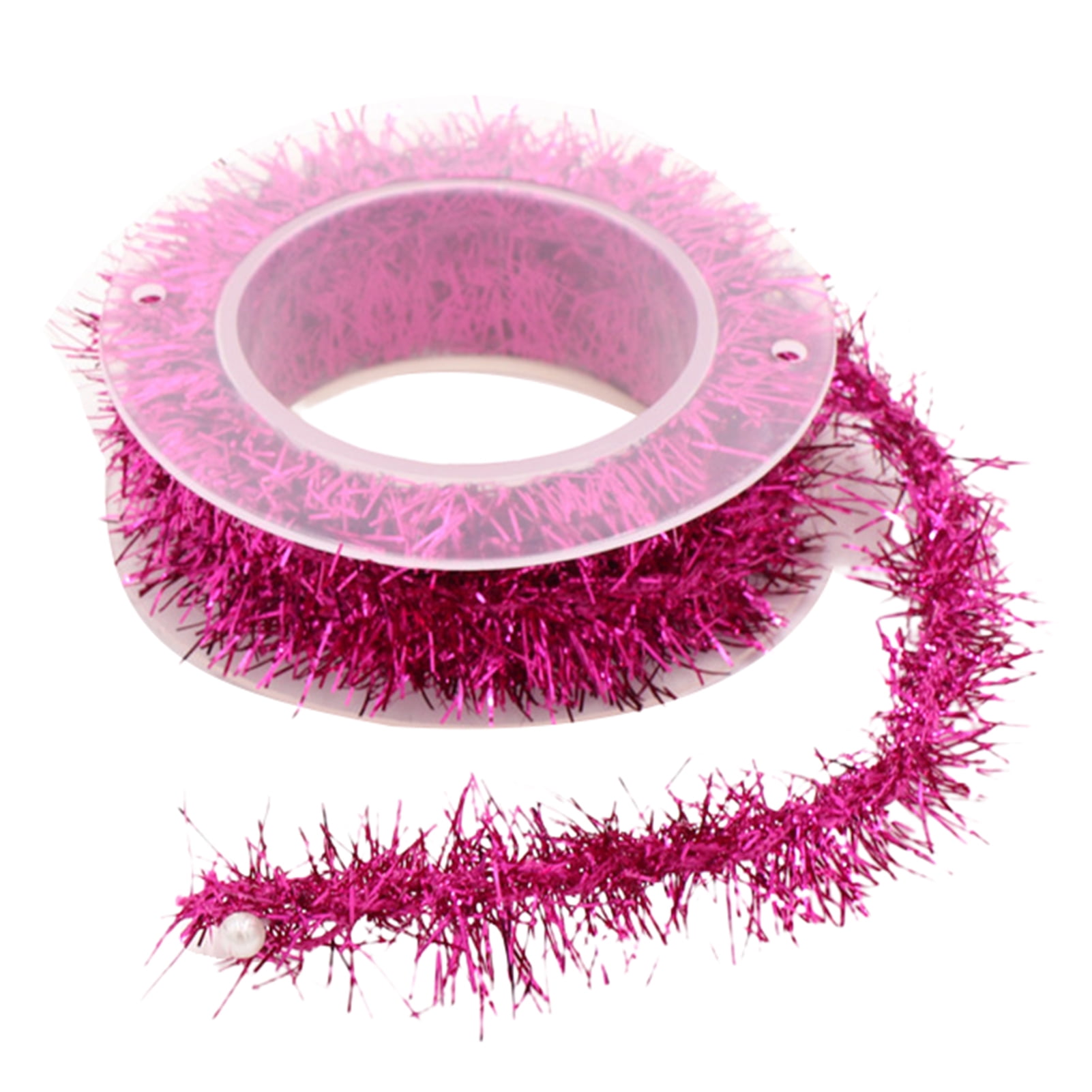 JANGSLNG 1 Roll 1.5m Christmas Tinsel Garland Soft Flexible Iron Wire