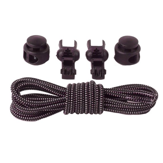 JANGSLNG 100cm No Tie Shoelaces Stretching Lock Lace Locking Sneaker Elastic Shoe Laces