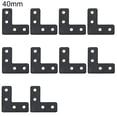 thumbnail image 1 of JANGSLNG 10Pcs Corner Braces Waterproof High Strength Multipurpose T/L Shaped Flat Joint Angle Brackets for Closet Cabinet Windows, 1 of 8