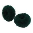 thumbnail image 1 of JANGSLNG 2Pcs Bright Color Simple Hair Ties Handmade Faux Rabbit Fur Furry Scrunchies Hair Accessories, 1 of 8