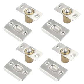 JANGSLNG 4 Pcs Closet Door Balls Catch Replacement Ball Catch Door Hardware Stainless Steel Dual Adjustable Strong Drive in Door Latch for Pantry Interior Doors