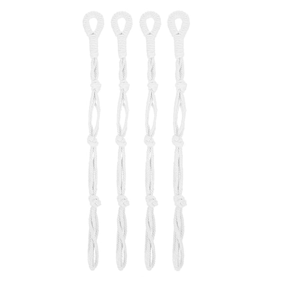 JANGSLNG 4Pcs Plant Hanger Extender Waterproof Strong Bearing Capacity Space-saving Macrame Handmade Potted Plant Lanyard for Yard