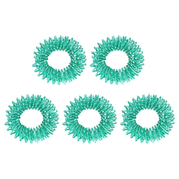 JANGSLNG 5Pcs Massage Circles Round Smell-less Long-term Use Kill Time Flexibility Relieve Stress Metal Mini Spring Anti-Stress Rings Daily Accessories