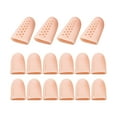 thumbnail image 1 of JANGSLNG 8Pairs/Set Breathable Toe Protector Ventilation Hole Moderate Thickness Silicone Big Toe Bunion Thumb Separator Soft Cover for Pedicure, 1 of 7