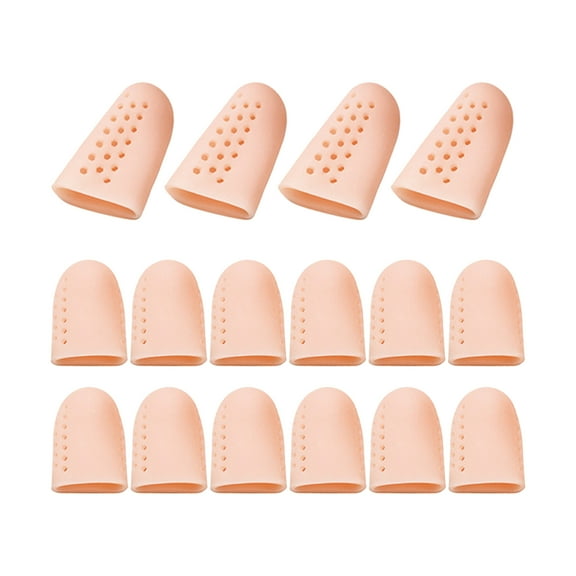JANGSLNG 8Pairs/Set Breathable Toe Protector Ventilation Hole Moderate Thickness Silicone Big Toe Bunion Thumb Separator Soft Cover for Pedicure