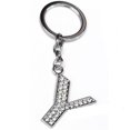 thumbnail image 1 of JANGSLNG Bling Alphabet Keyring Initial Letter Unisex Rhinestone Inlaid Keychain Gift, 1 of 6