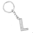 thumbnail image 1 of JANGSLNG Bling Alphabet Keyring Initial Letter Unisex Rhinestone Inlaid Keychain Gift, 1 of 6