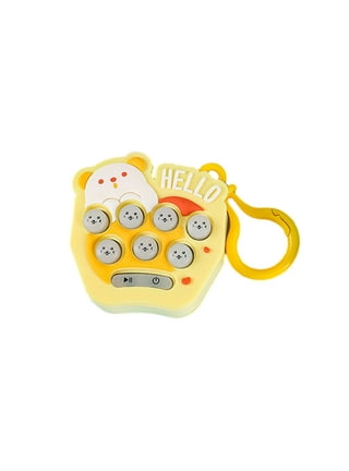 Cartoon Handheld Mini Fun Whack-A-Mole Game Machine Key Chain Cute Creative  Playable Gopher Machine Keychain Kids Toy Gift Charm