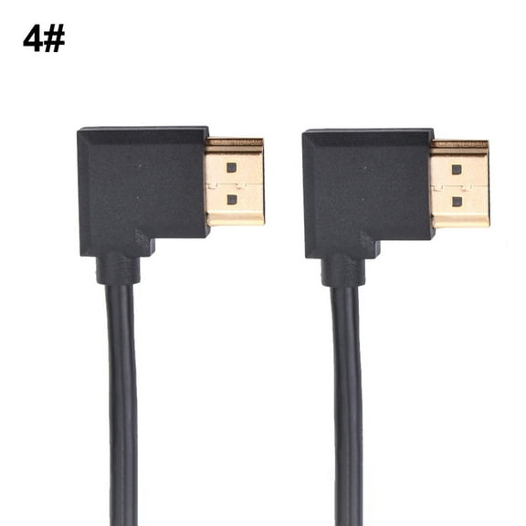 JANGSLNG DOONJIEY Right Angle compatible Male to Male AV Converter Adapter Cable Cord for HDTV