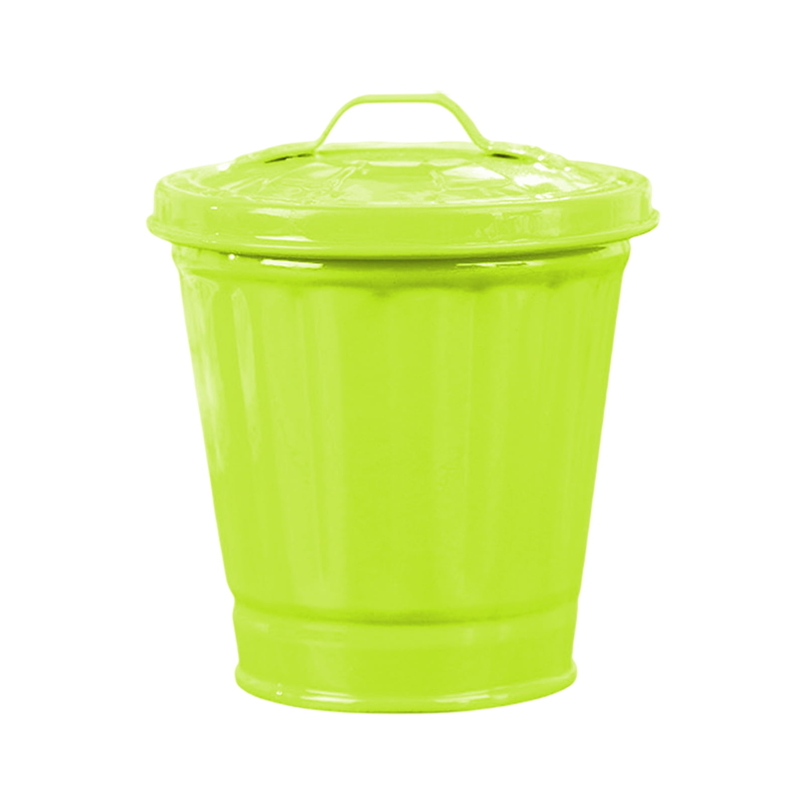 JANGSLNG Desktop Trash Can Large Capacity with Lid Bucket Shape