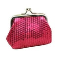 thumbnail image 1 of JANGSLNG Fashion Women Sequins Buckle Mini Change Coin Purse Clutch Handy Wallet Bag, 1 of 8