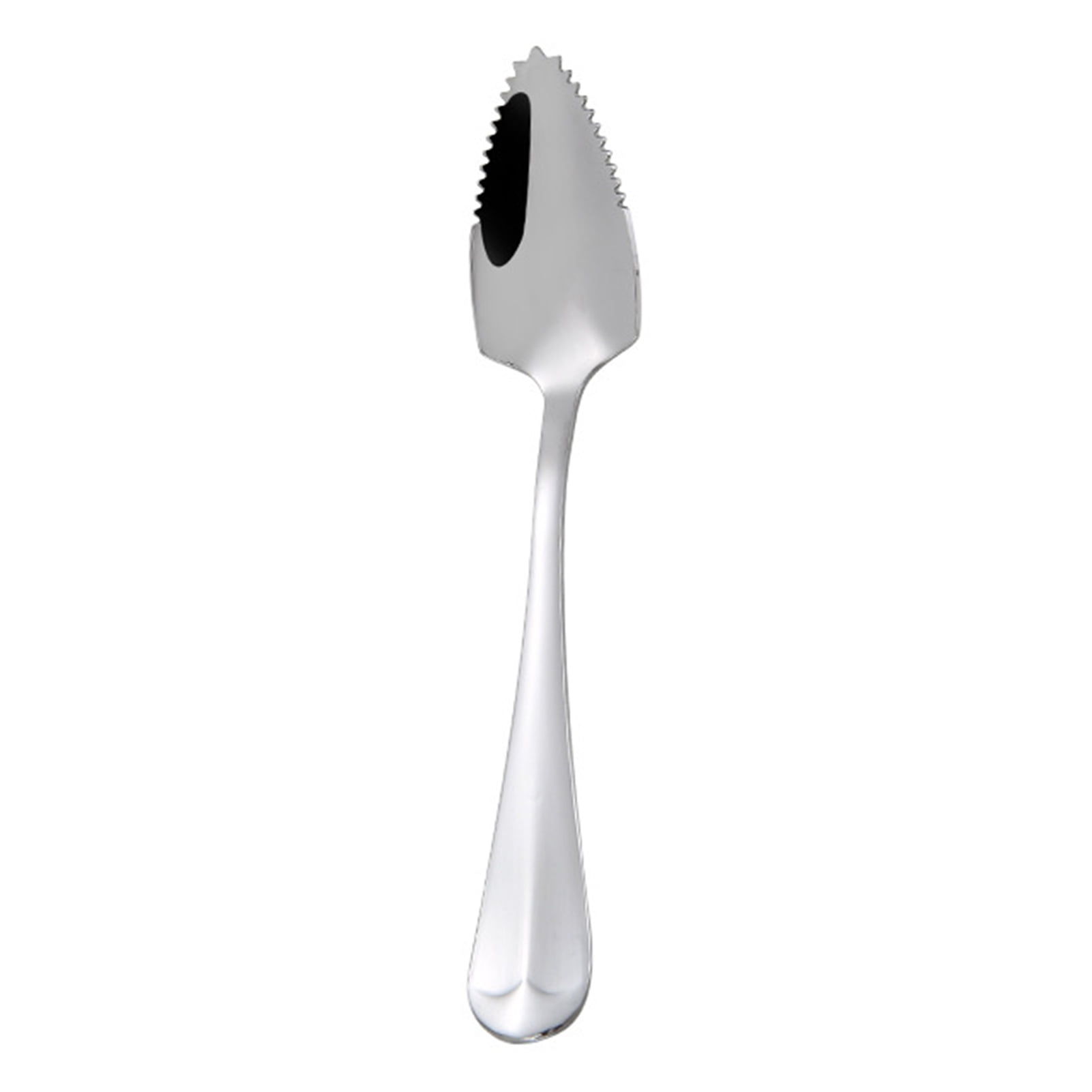 JANGSLNG Fruit Spoon Stainless Steel Serrated Edge Vegetable Kitchen