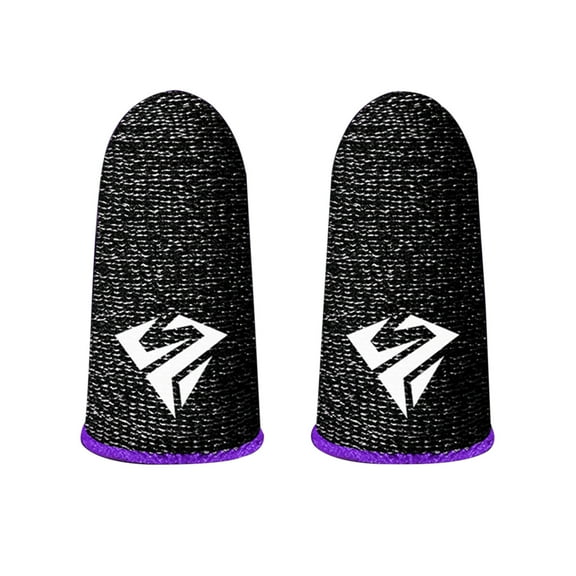 JANGSLNG Gaming Finger Sleeves Anti-slip Sweatproof Ultra-thin Touch Screen Gloves Fingertip Cover for Mobile Game