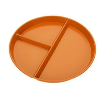 Jangslng Home Breakfast Tableware Children Three Compartment Divided Meal Plate Weight Loss Ration Unbreakable Dish Plate