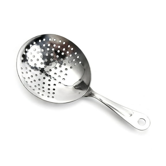 JANGSLNG Julep Strainer Save Time Stainless Steel Handheld Portable Cocktail Strainer Spoon Kitchen Gadget
