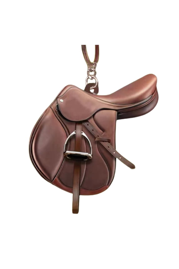 Key Chain Multifunctional Decorative Personalized Fashion Western Cowboy Saddle Acrylic Pendant for Horses Lover