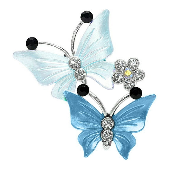 JANGSLNG Lovely Dual Butterfly Car Air Outlet Freshener Perfume Clip Aroma Diffuser Decor
