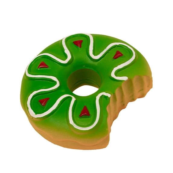 JANGSLNG Pet Toy Bite Resistant Food Shape Teeth Cleaning Latex Ice Cream Doughnut Pet Squeaker Toy Dog Supplies
