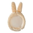 thumbnail image 1 of JANGSLNG Plush Balls Ears Decor Fleece Lining Solid Color Ear Protection Baby Beanie Winter Infant Cartoon Shape Bucket Hat Scarf Cap, 1 of 8