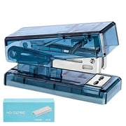 JANGSLNG Stapler Transparent Labor-saving Flexible with Staples Book Order Plastic Mini Size Binder Desktop Stapler School Supplies