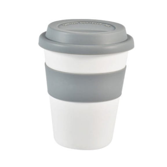 JANGSLNG Water Cup Food Grade Heat Resistant PP All-Purpose Beverage Coffee Cup with Spiral Lid for Home