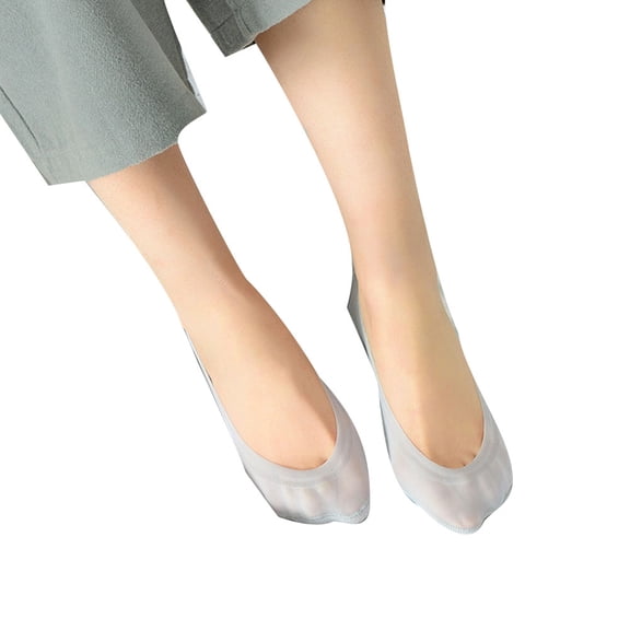JANGSLNG Women Low Cut Solid Color Invisible Trainer Ballerina Footsies Soft Boat Socks
