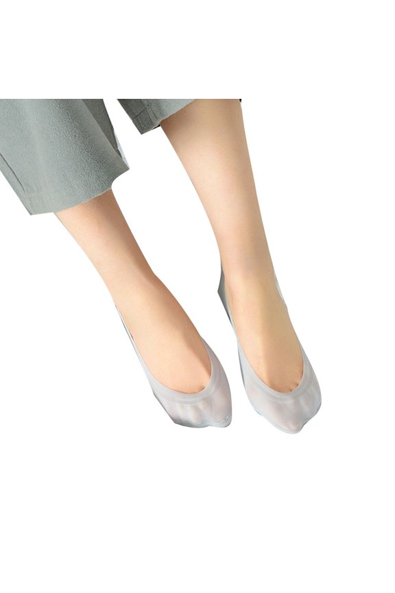 Women Low Cut Solid Color Invisible Trainer Ballerina Footsies Soft Boat Socks